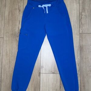 FIGS Zamora Jogger Scrub Pants XS Royal Blue